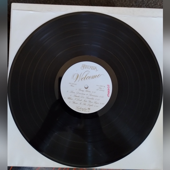 Santana "Welcome" Vintage Vinyl Record - Picture 3 of 4